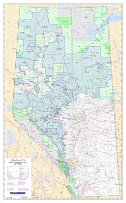 Alberta Provincial Base Map Forest Management FMU