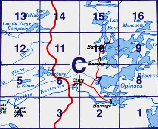 Canada Topo Maps Nts Block 033c Map Town 5290