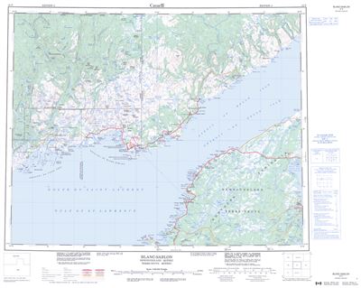 012P - BLANC-SABLON - Topographic Map