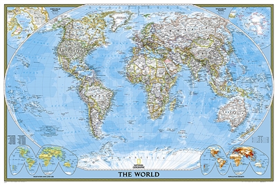 World Political Wall Map - National Geographic. Enjoy the accuracy and ...