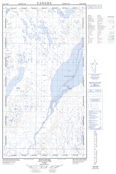 024K01E - KUUJJUAQ - Topographic Map