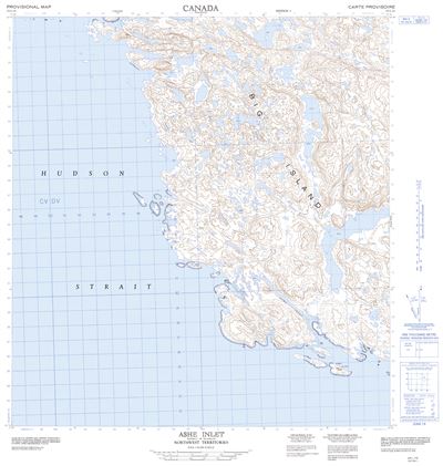 025L10 - ASHE INLET - Topographic Map