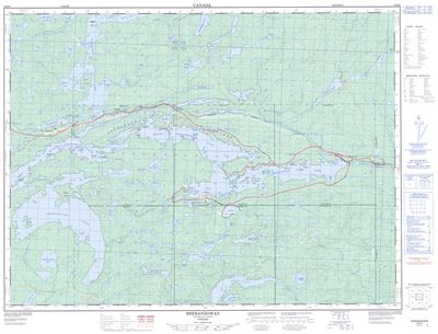 052B09 - SHEBANDOWAN - Topographic Map