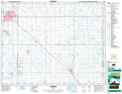 062M01 - YORKTON - Topographic Map