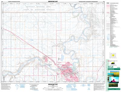 072l02 - Medicine Hat - Topographic Map