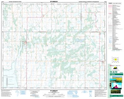 073A10 - ST. BRIEUX - Topographic Map