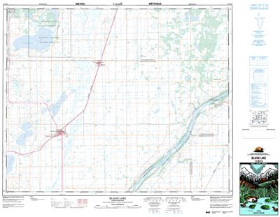 073B15 - BLAINE LAKE - Topographic Map