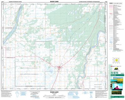 073b16 - Duck Lake - Topographic Map