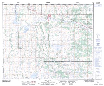 073E12 - TWO HILLS - Topographic Map