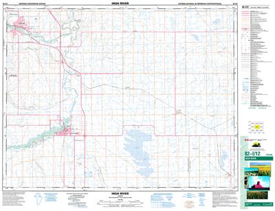 082i12 - High River - Topographic Map