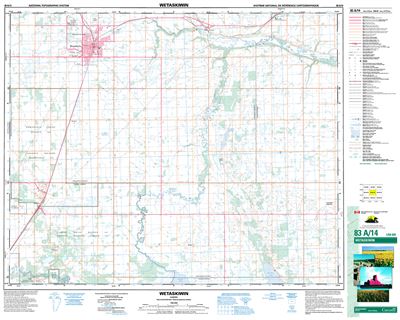 083a14 - Wetaskiwin - Topographic Map