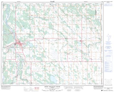 083B07 - ROCKY MOUNTAIN HOUSE - Topographic Map