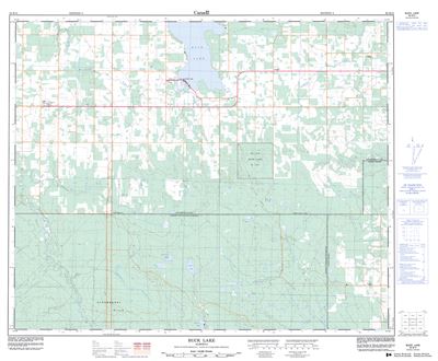 083B15 - BUCK LAKE - Topographic Map