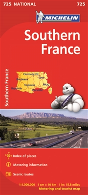 Southern France Travel & Road Map.. MICHELIN National Map Southern ...