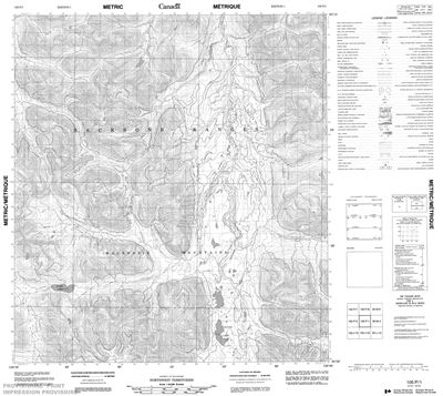 105P01 - DIVIDE LAKE - Topographic Map