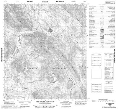 106A07 - TEN STONE MOUNTAIN - Topographic Map