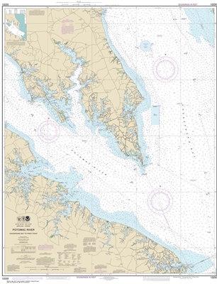 NOAA Chart 12233. Nautical Chart of Potomac River Chesapeake Bay to ...