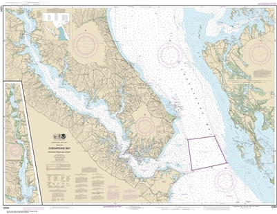 NOAA Chart 12264. Nautical Chart of Chesapeake Bay Patuxent River and ...