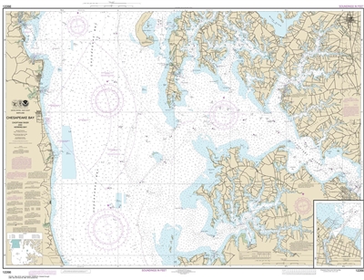 NOAA Chart 12266. Nautical Chart of Chesapeake Bay Choptank River and ...