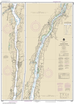 NOAA Chart 12347. Nautical Chart of Hudson River Wappinger Creek to ...