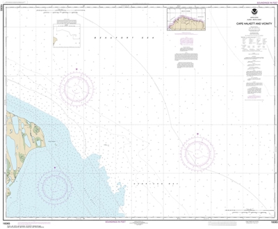 NOAA Chart 16065. Nautical Chart of Cape Halkett and vicinity. NOAA ...