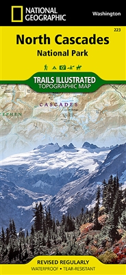 North Cascades National Park Hiking & Trail Map. Baker Lake; Rockport ...