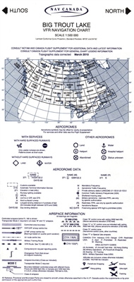 VNC 5017 Big Trout Aeronautical Chart. The VFR Navigation Chart (VNC