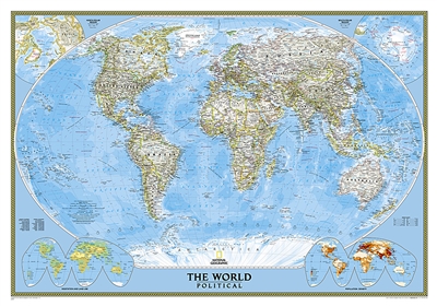 World Political Wall Map - National Geographic. Enjoy the accuracy and ...