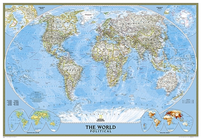 World Political Wall Map XL - National Geographic. Enjoy the accuracy ...